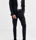 Heart And Dagger Skinny Suit Pants In Navy