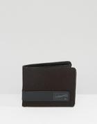 Quicksilver Macking Wallet In Black Leather - Black