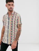 New Look Shirt In Geo-tribal Print-yellow