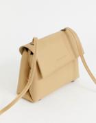 Claudia Canova Fold Over Cross Body Bag - Stone