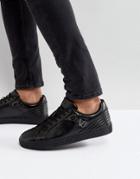 Versace Jeans Sneakers In Black With Logo Sole - Black