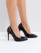 Love Moschino Heart Point High Heels - Black