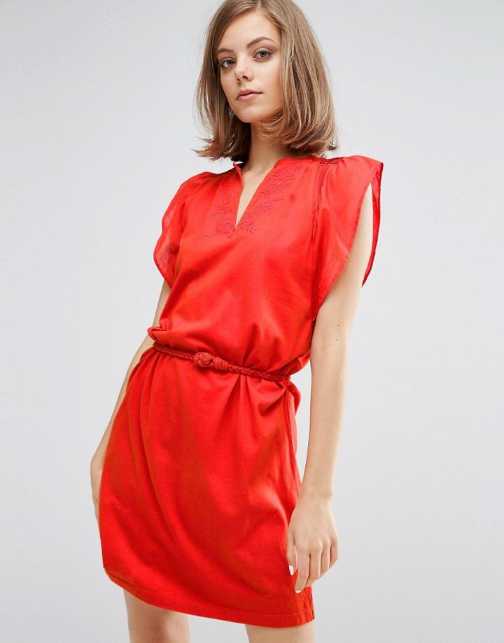 Vanessa Bruno Athe Tunic Detailed Dress - Red