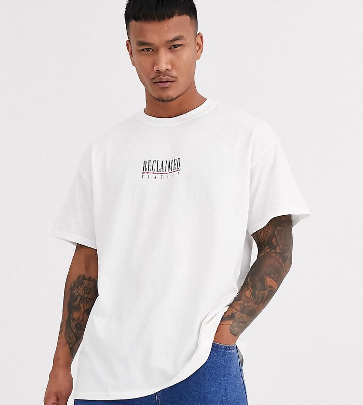 Reclaimed Vintage Inspired Logo T-shirt In White