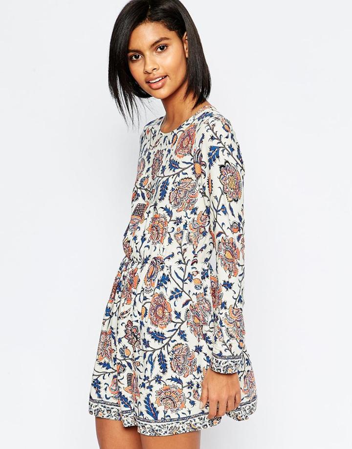 Vero Moda Folk Floral Smock Dress - Multi