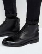 Kg Kurt Geiger Chalker Leather Laceup Boots - Black