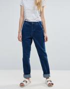 Bethanls Murphy Slant Pocket Tapered Jean - Blue