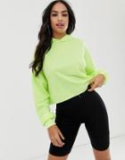 Asos Design Oversized Hoodie In Neon Lime - Green