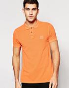 Boss Orange Polo Shirt With Logo In Slim Fit - Orange