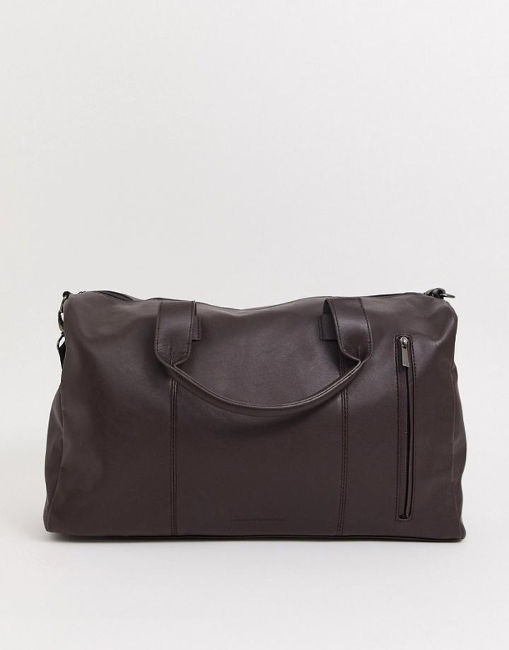 French Connection Faux Leather Carryall