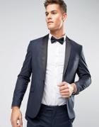 Jack & Jones Premium Slim Tuxedo Jacket - Navy