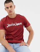 Jack & Jones Chest Logo T-shirt - Pink