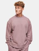 Topman Set Oversized Washed Sweatshirt In Lilac-purple