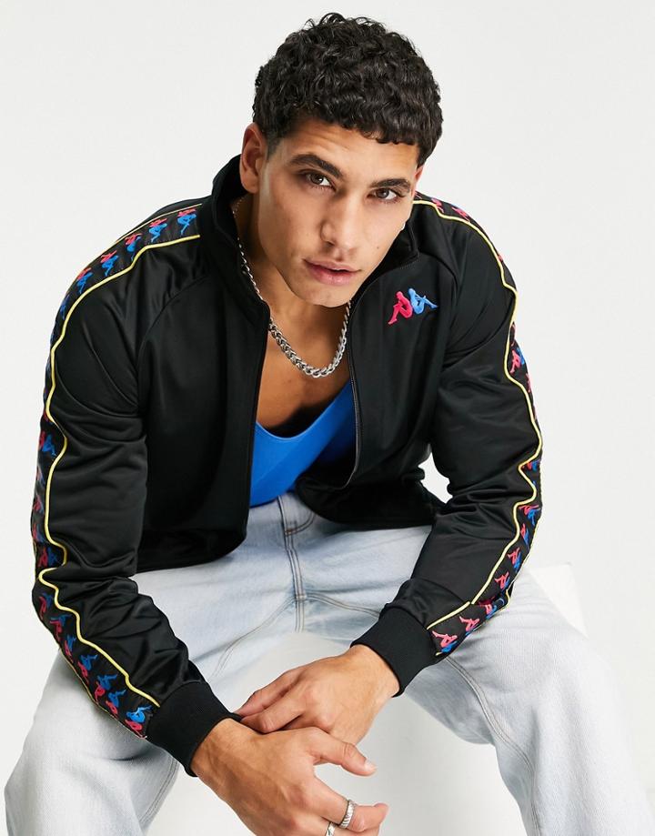 Kappa Zip Through Jacket In Black