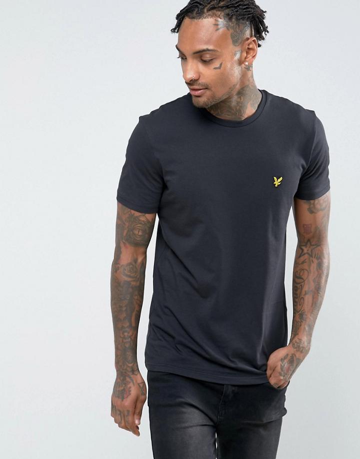 Lyle & Scott T-shirt With Eagle Logo In Black - Black