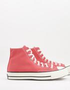 Converse Chuck 70 Hi Sneakers In Terracotta Pink