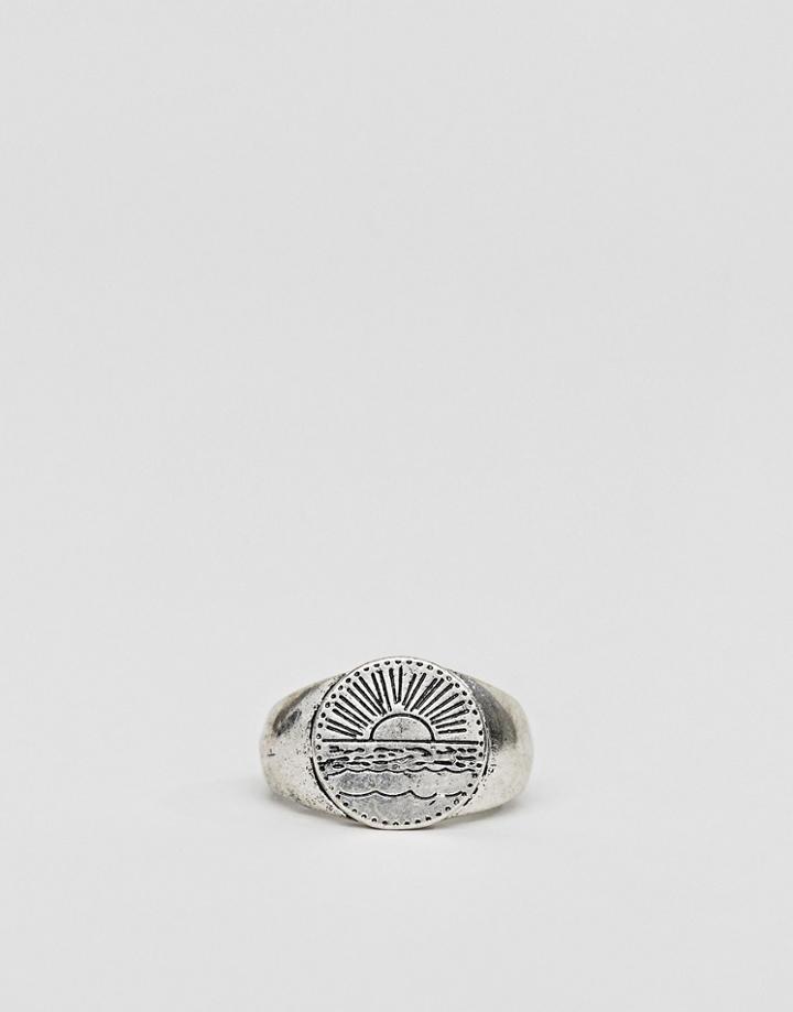 Classics 77 Sunrise Signet Ring In Silver - Silver
