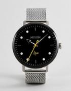Nixon A1238 Arrow Mesh Watch In Silver - Silver