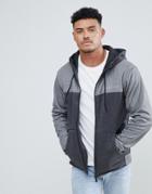 Nicce London Track Zip Thru Hoodie In Gray - Gray
