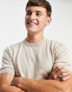 Gianni Feraud Muscle Fit Short Sleeve Knitted Sweater-white