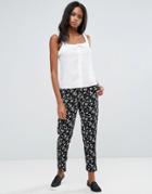 Pieces Falle Printed Pants - Multi