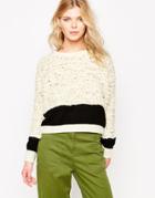 Shae Soft Wool Boucle Blocked Sweater
