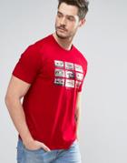 Ben Sherman Mixed Tape Graphic T-shirt - Red