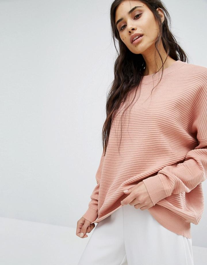 Adpt Curl Boxie Knit Sweater - Cream