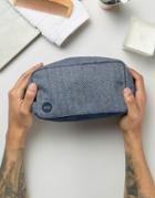 Mi-pac Herringbone Toiletry Bag In Navy - Navy