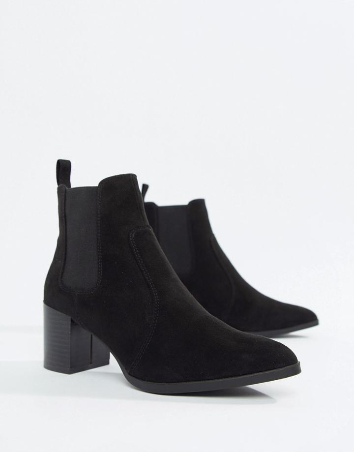 Head Over Heels Pagey Block Heel Chelsea Boots - Black