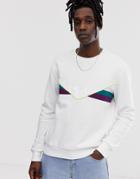 Fila Leroy Chevron Sweatshirt In White