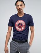 Love Moschino Peace Logo T-shirt - Navy