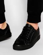 Religion Herringbone Sneakers - Black
