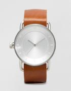 Tid No 2 Leather Watch In Tan - Tan