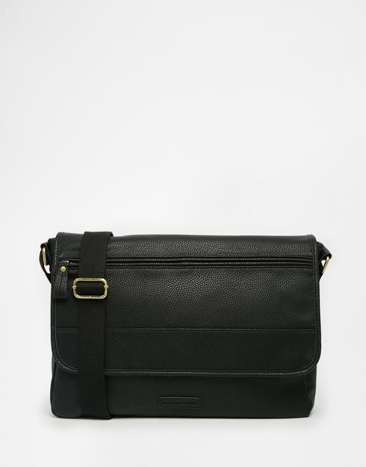 Kg By Kurt Geiger Canterbury Messenger Bag In Black - Black