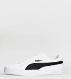 Puma Smash Sneakers In White And Black - White