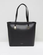 Ted Baker Large Leather Shopper Bag - Black