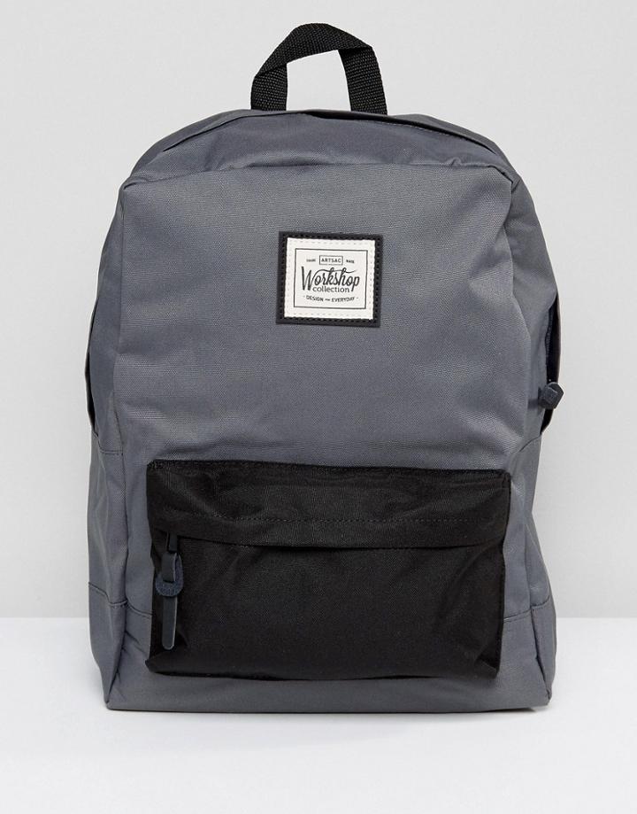 Artsac Workshop Backpack Contrast Pocket - Gray