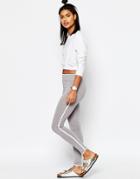 Asos Leggings With Contrast Binding - Gray