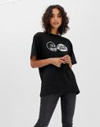 Cheap Monday Uni Speech Logo T-shirt - Black