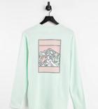 The North Face Faces Long Sleeve T-shirt In Mint Exclusive At Asos-green