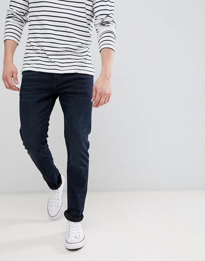Jack & Jones Slim Tapered Fit Super Stretch Jeans In Blue