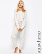 Asos Petite Lounge Oatmeal Marl Jersey Jogger - Oatmeal Marl