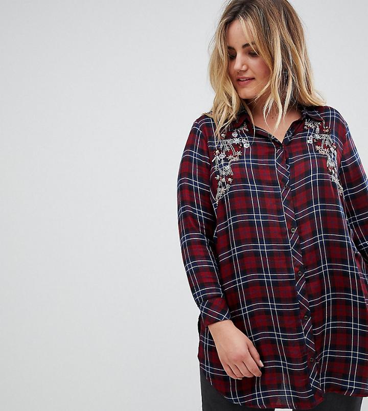 New Look Plus Check Shirt - Multi