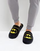 Fizz Batman Logo Slippers - Black