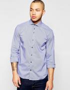 Dickens And Browne Trim Stretch Cut-away L/s Shirt - Multi