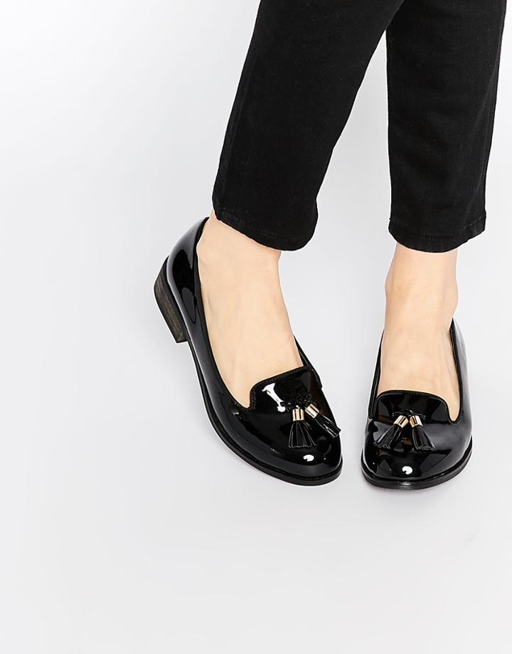 Miss Kg Knight Tassel Loafers - Black Synthetic