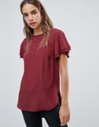 New Look Silky Tee - Red