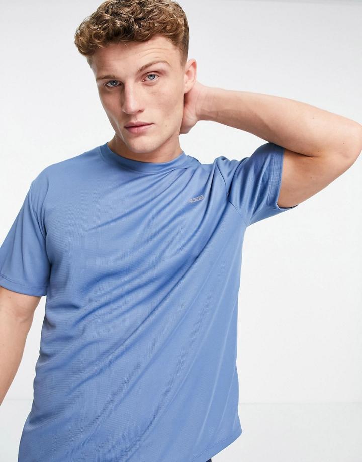Asos 4505 Icon Easy Fit Training T-shirt With Quick Dry In Blue-blues