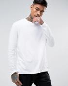 Element Basic Long Sleeve T-shirt In White - White